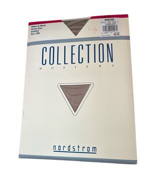NWT Nordstrom Hosiery Style 1080 Sz C  Sheer To Waist Leg Sandalwood Stretch